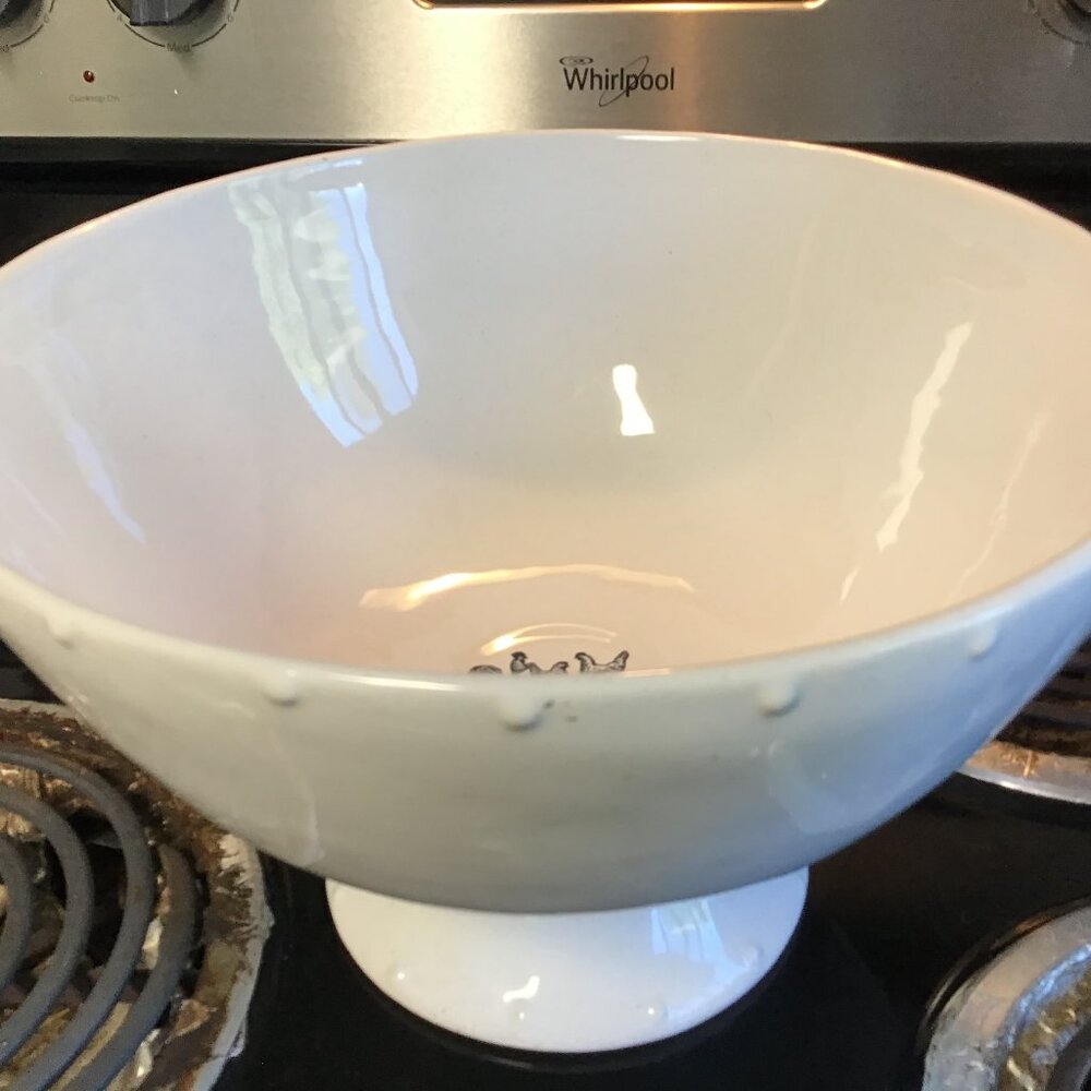 Beautiful footed farmhouse bowl from Hallmark